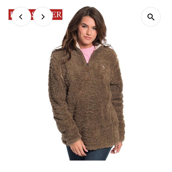 NWT Southern Shirt Company Sherpa Pullover with Pockets in Caribou - Picture 2 of 6